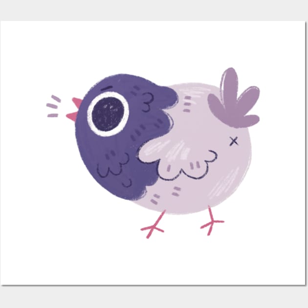 Angry Pigeon Wall Art by Niamh Smith Illustrations